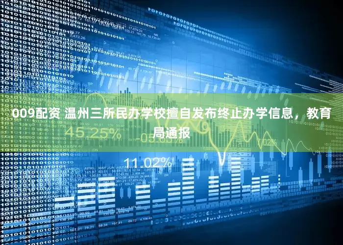 009配资 温州三所民办学校擅自发布终止办学信息，教育局通报